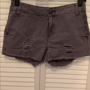 BDG grey ripped shorts